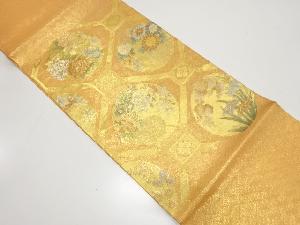 佐賀錦　花蜀江文織り出し　袋帯